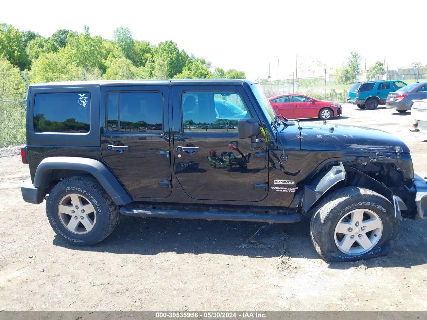 2017 Jeep Wrangler Unlimited Sport 4X4 VIN: 1C4BJWDG9HL719466 Lot: 39535956