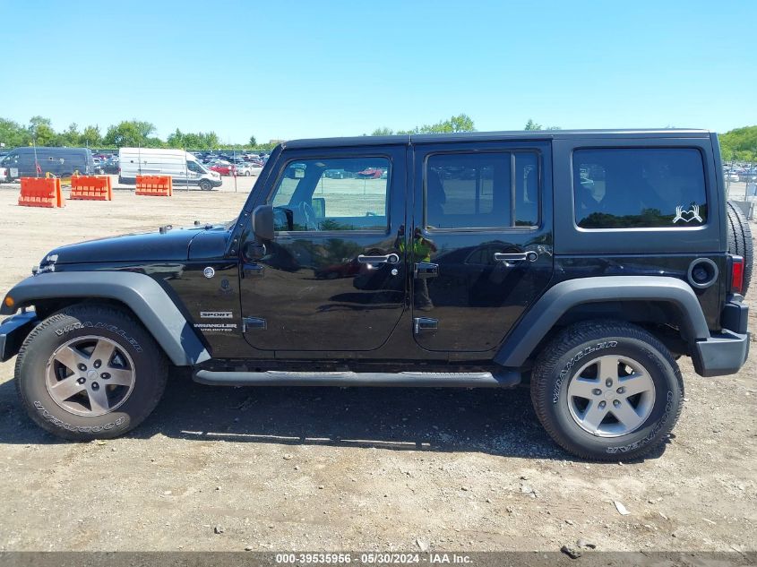 2017 Jeep Wrangler Unlimited Sport 4X4 VIN: 1C4BJWDG9HL719466 Lot: 39535956