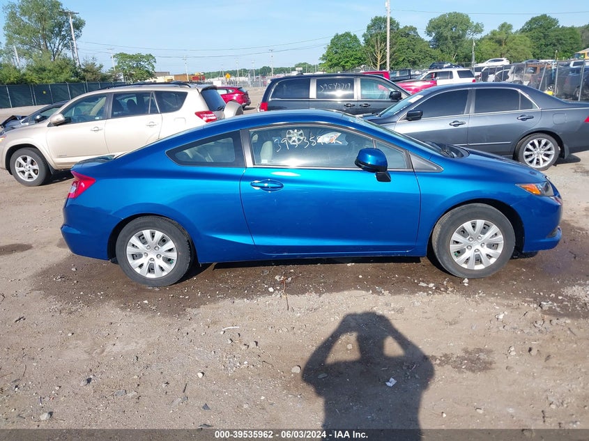 2012 Honda Civic Lx VIN: 2HGFG3B52CH539107 Lot: 39535962
