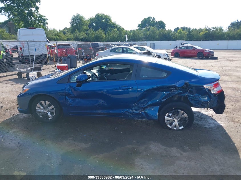 2012 Honda Civic Lx VIN: 2HGFG3B52CH539107 Lot: 39535962