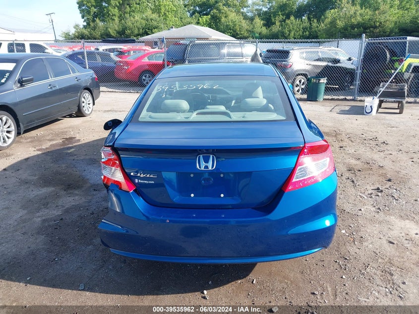 2012 Honda Civic Lx VIN: 2HGFG3B52CH539107 Lot: 39535962
