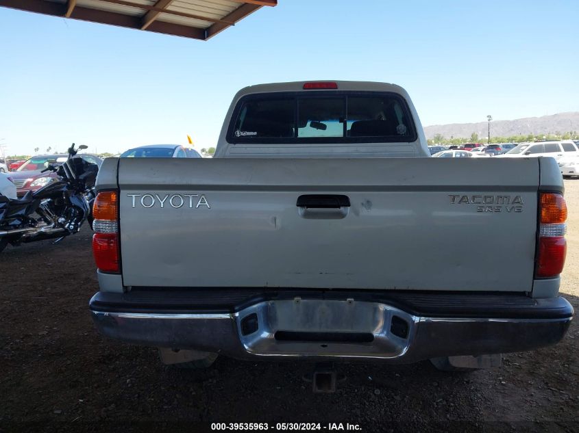 2001 Toyota Tacoma Double Cab VIN: 5TEHN72N91Z872099 Lot: 39535963