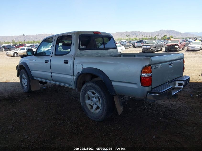 2001 Toyota Tacoma Double Cab VIN: 5TEHN72N91Z872099 Lot: 39535963