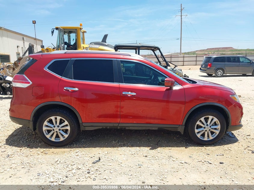 2016 Nissan Rogue Sv VIN: KNMAT2MT8GP685605 Lot: 39535986