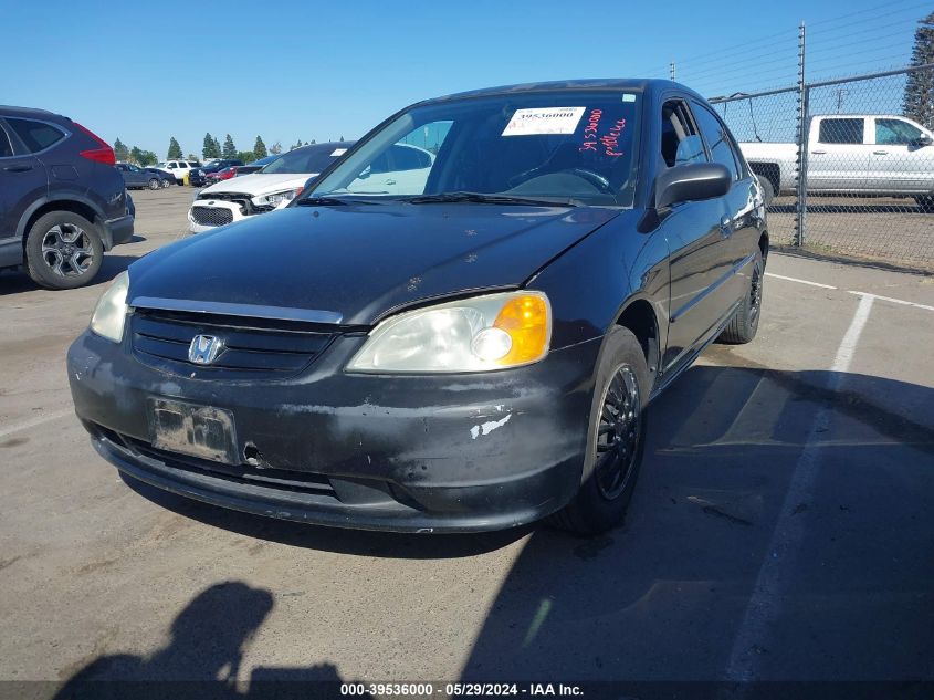 2003 Honda Civic Lx VIN: 2HGES16523H532912 Lot: 39536000