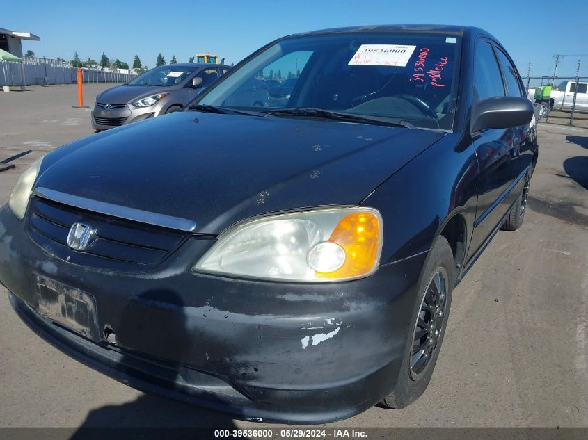 2003 Honda Civic Lx VIN: 2HGES16523H532912 Lot: 39536000