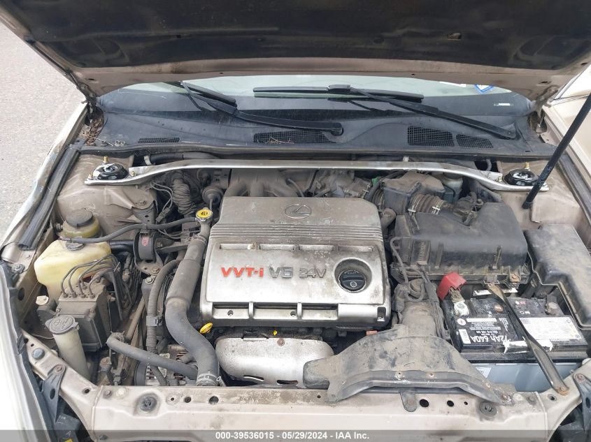 2003 Lexus Es 300 VIN: JTHBF30G735039700 Lot: 39536015