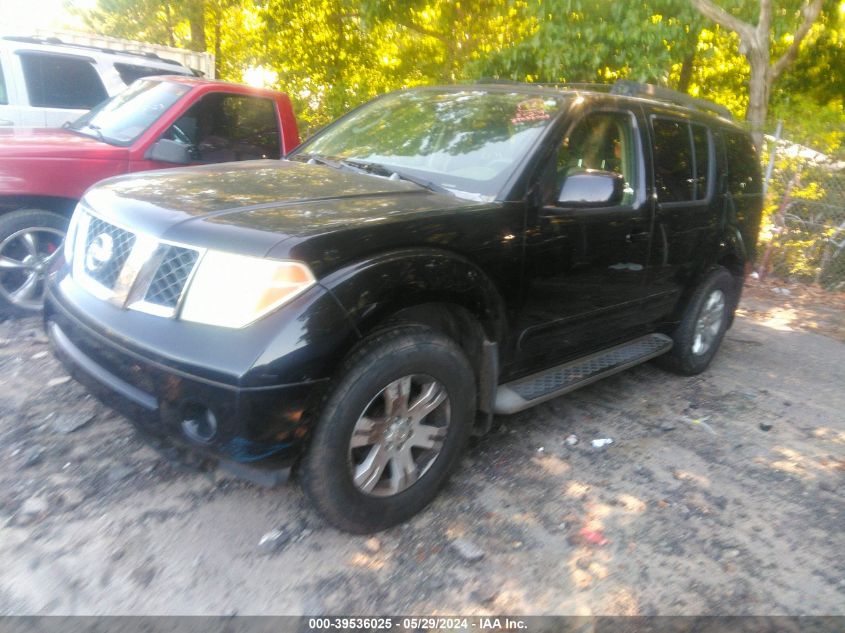 2005 Nissan Pathfinder Le VIN: 5N1AR18U15C772726 Lot: 39536025