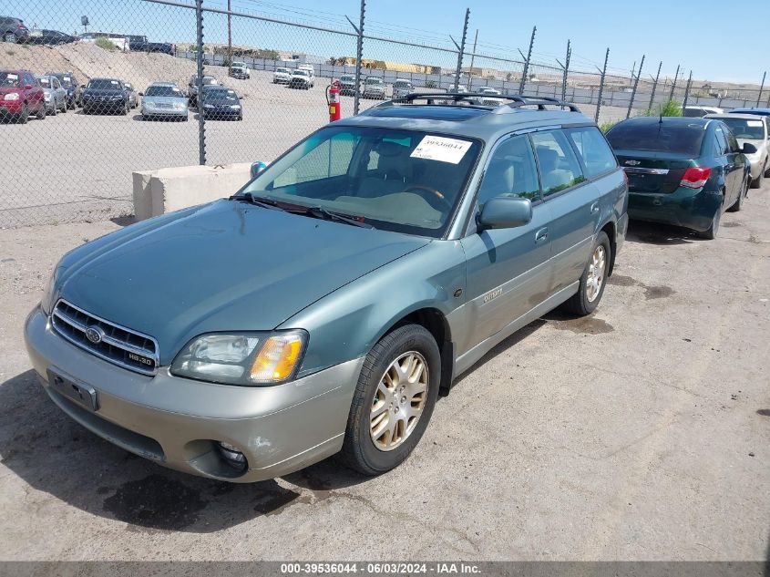 2001 Subaru Outback H6-3.0 VIN: 4S3BH806517676814 Lot: 39536044