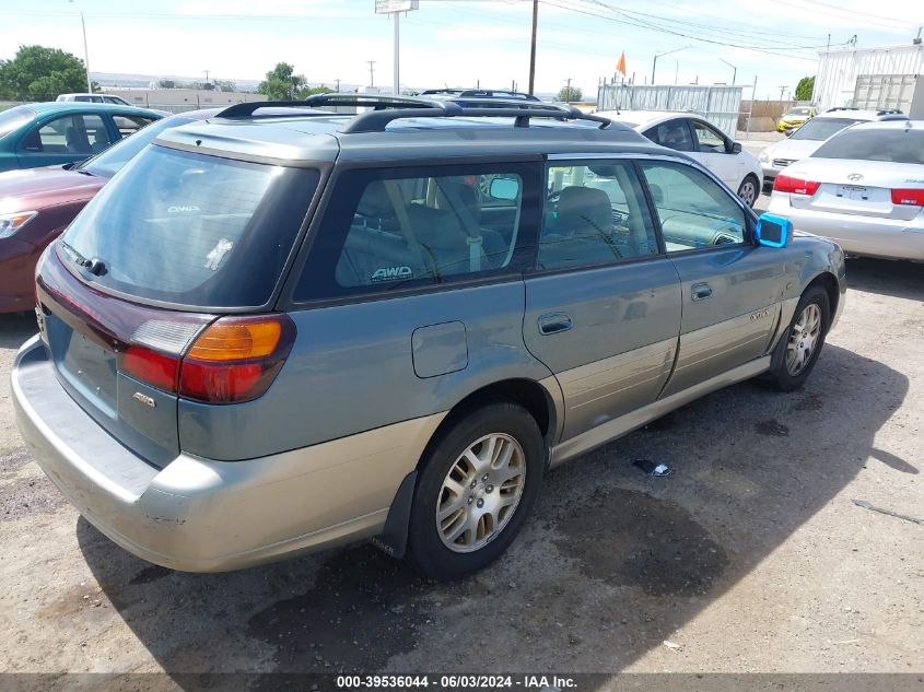 2001 Subaru Outback H6-3.0 VIN: 4S3BH806517676814 Lot: 39536044