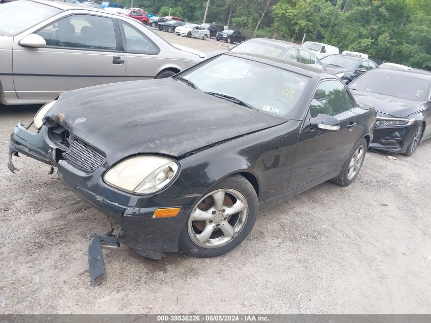 2002 Mercedes-Benz Slk 320 VIN: WDBKK65F72F261076 Lot: 39536226