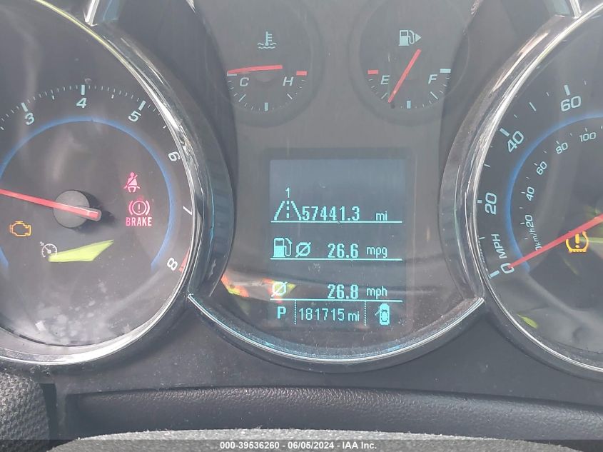 2012 Chevrolet Cruze Ltz VIN: 1G1PH5SCXC7174092 Lot: 39536260