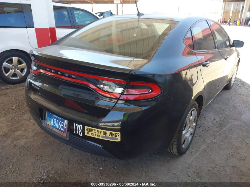 2015 Dodge Dart Se VIN: 1C3CDFAA4FD435556 Lot: 39536296