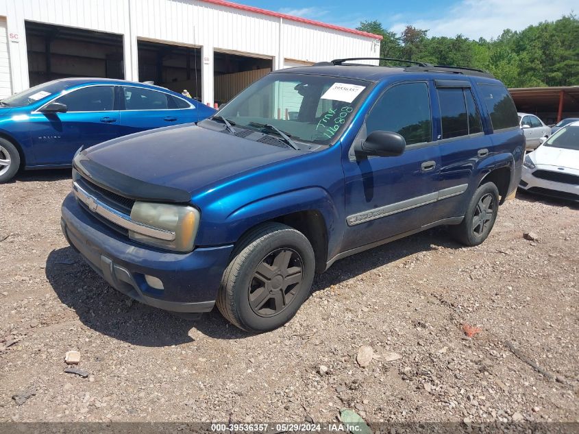 2002 Chevrolet Trailblazer Lt VIN: 1GNDS13S522116808 Lot: 39536357