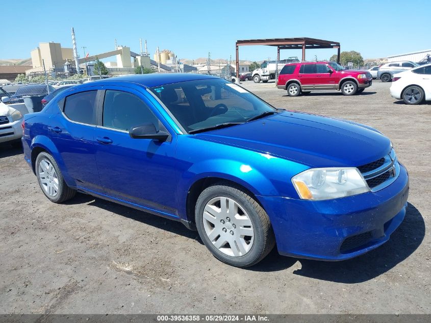 2013 Dodge Avenger Se VIN: 1C3CDZAB0DN731465 Lot: 39536358