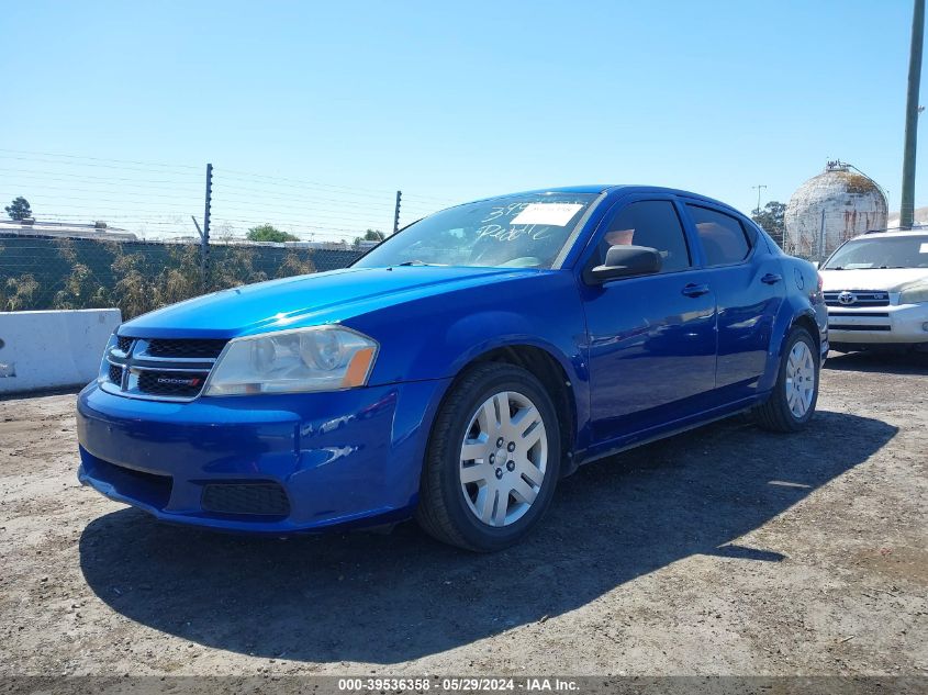 2013 Dodge Avenger Se VIN: 1C3CDZAB0DN731465 Lot: 39536358