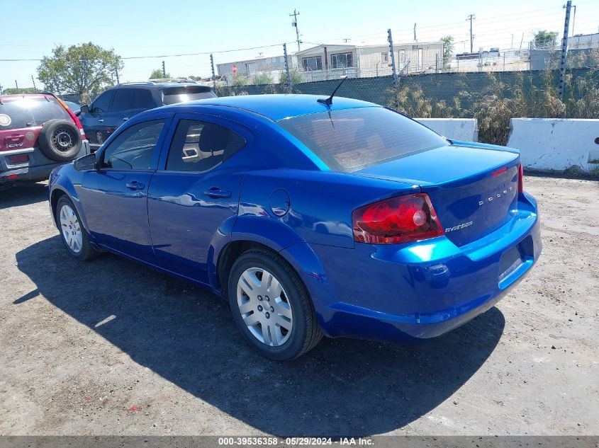 2013 Dodge Avenger Se VIN: 1C3CDZAB0DN731465 Lot: 39536358