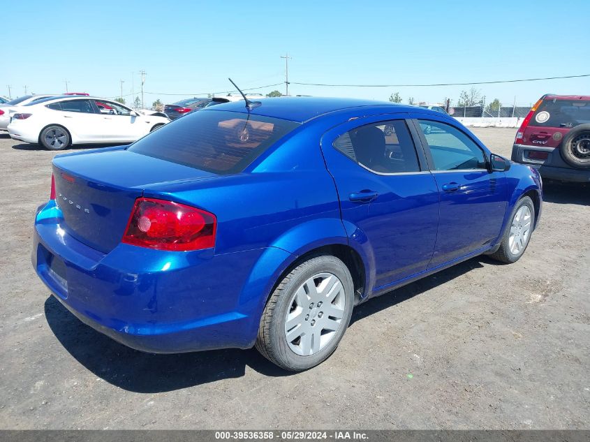 2013 Dodge Avenger Se VIN: 1C3CDZAB0DN731465 Lot: 39536358