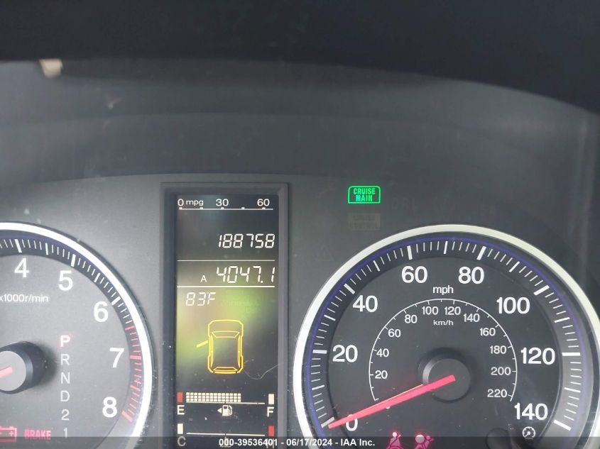 2009 Honda Cr-V Ex VIN: 5J6RE38529L007953 Lot: 39536401