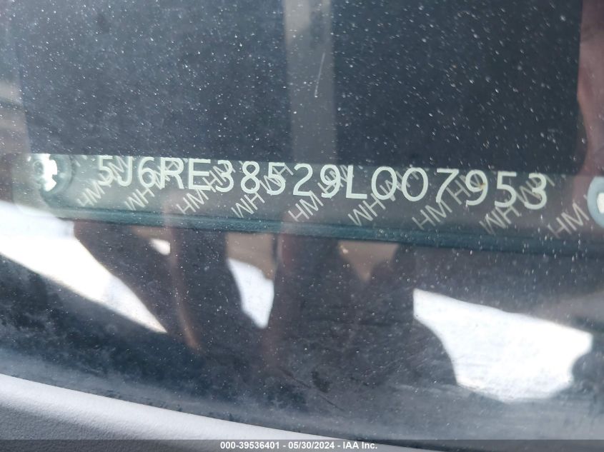 2009 Honda Cr-V Ex VIN: 5J6RE38529L007953 Lot: 39536401