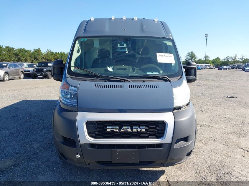 2019 Ram Promaster 3500 Cargo Van High Roof 159 Wb Ext VIN: 3C6URVJG1KE564385 Lot: 39536439