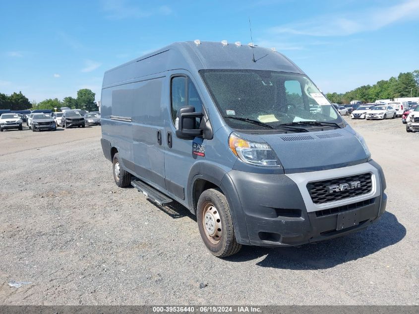 2019 Ram Promaster 3500 Cargo Van High Roof 159 Wb Ext VIN: 3C6URVJG4KE564381 Lot: 39536440