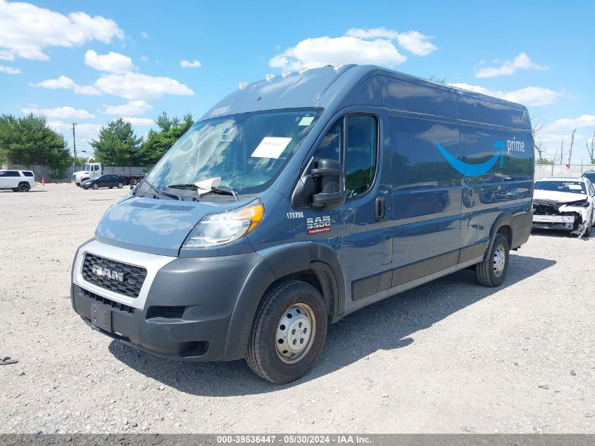 2019 Ram Promaster 3500 Cargo Van High Roof 159 Wb Ext VIN: 3C6URVJG2KE558417 Lot: 39536447