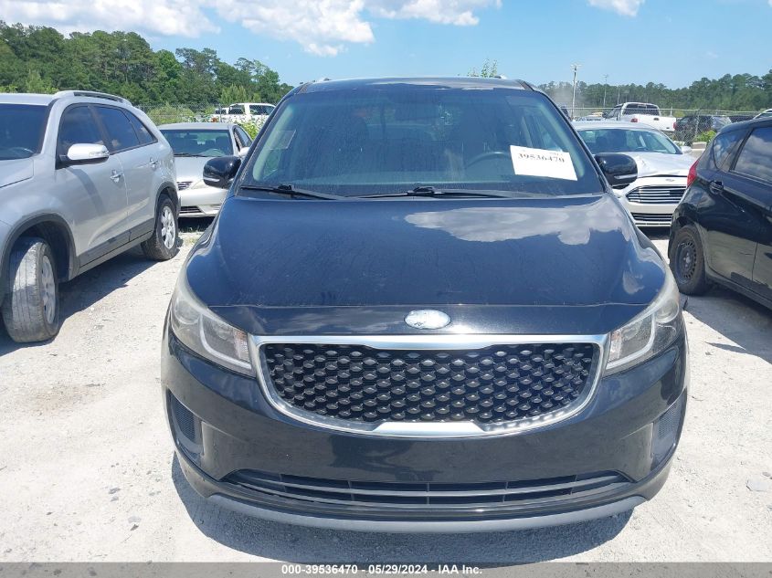 2015 Kia Sedona Lx VIN: KNDMB5C13F6022481 Lot: 39536470