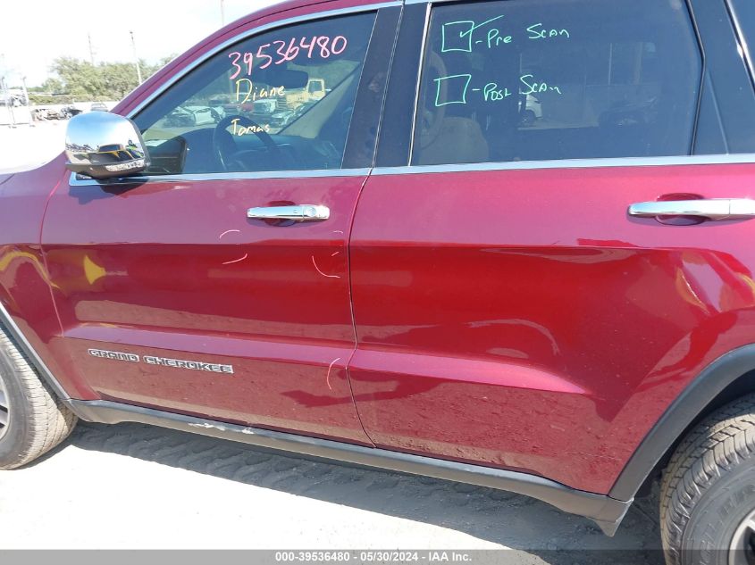 2019 Jeep Grand Cherokee Limited 4X2 VIN: 1C4RJEBG4KC819820 Lot: 39536480