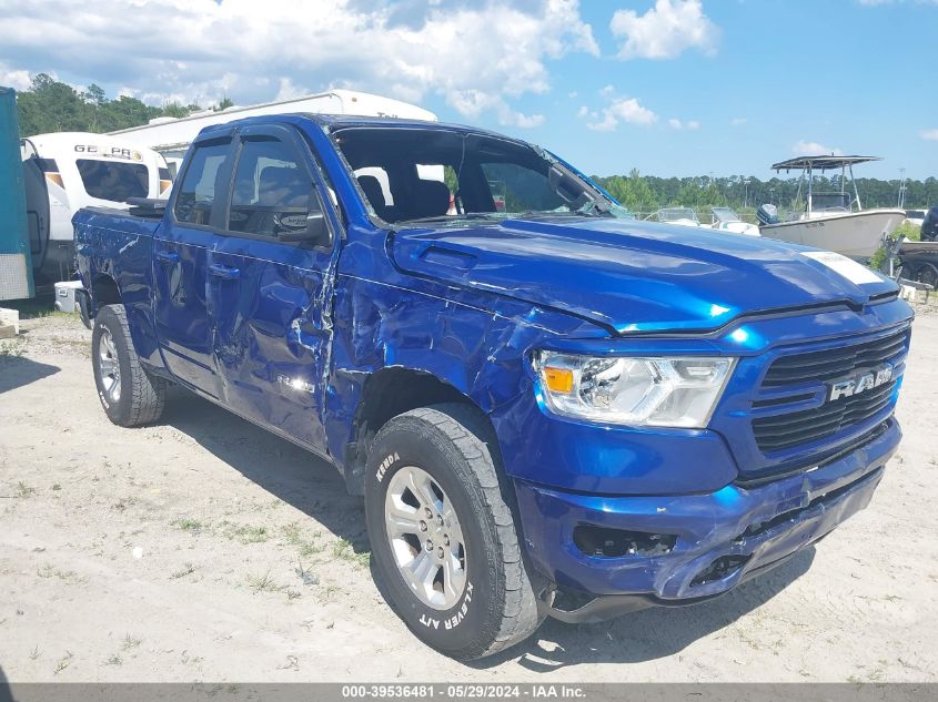 2019 Ram 1500 Big Horn/Lone Star Quad Cab 4X4 6'4 Box VIN: 1C6SRFBT0KN825476 Lot: 39536481