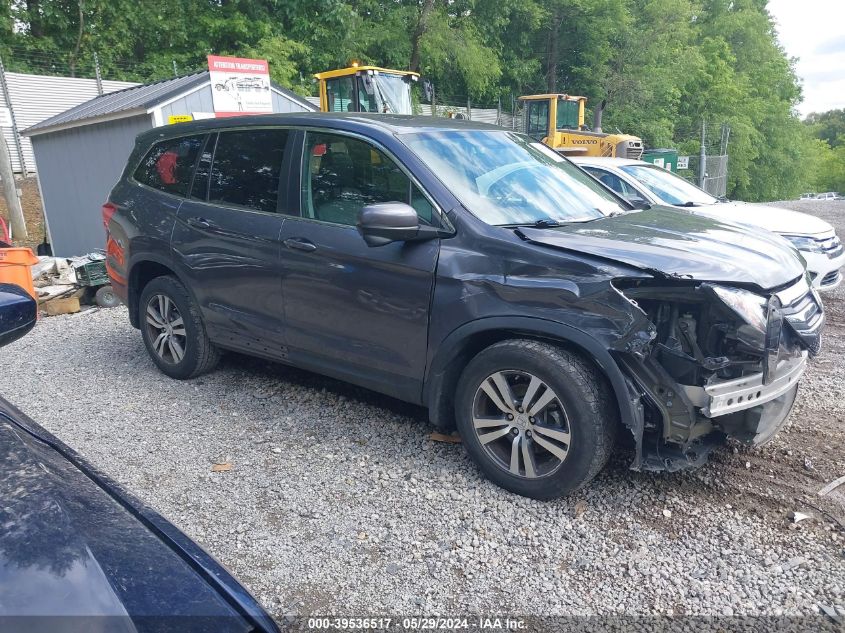 2018 Honda Pilot Ex-L VIN: 5FNYF6H57JB067086 Lot: 39536517