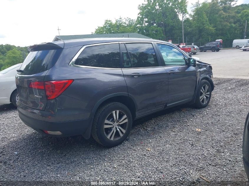 2018 Honda Pilot Ex-L VIN: 5FNYF6H57JB067086 Lot: 39536517