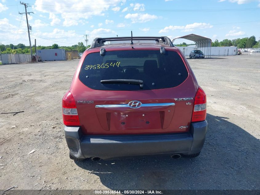 2008 Hyundai Tucson Limited V6/Se VIN: KM8JN72D48U819043 Lot: 39536544