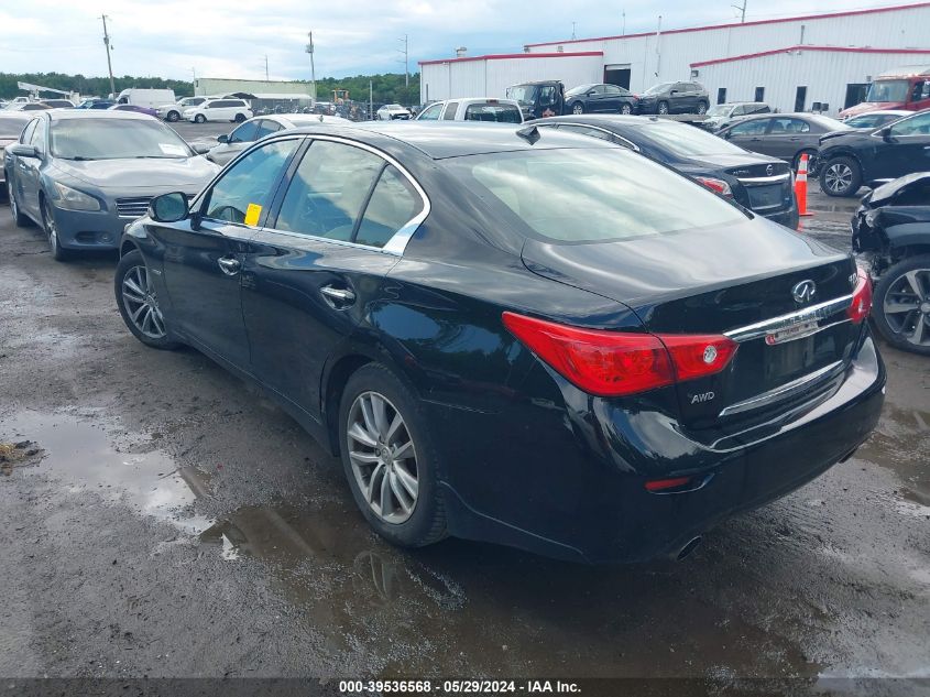 2014 Infiniti Q50 Hybrid Premium VIN: JN1AV7ARXEM702308 Lot: 39536568