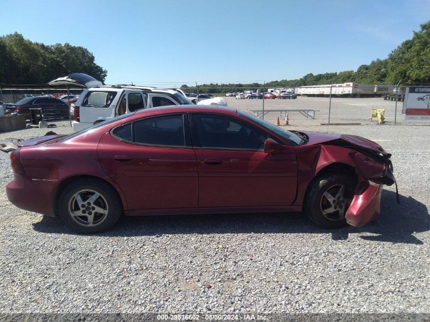 2004 Pontiac Grand Prix Gt2 VIN: 2GZWS522341176412 Lot: 39536602