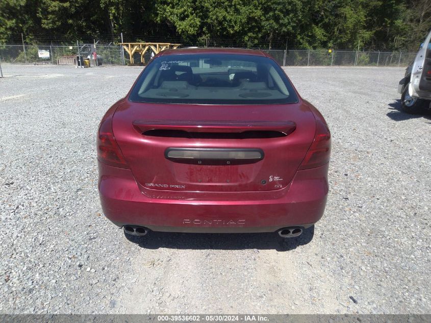 2004 Pontiac Grand Prix Gt2 VIN: 2GZWS522341176412 Lot: 39536602