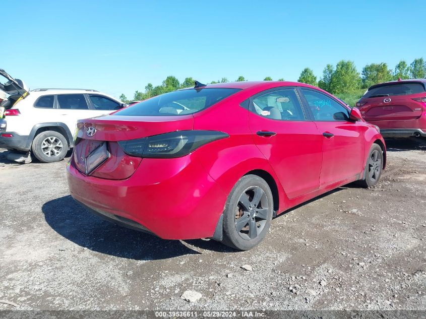 2013 Hyundai Elantra Gls VIN: KMHDH4AE0DU942782 Lot: 39536611