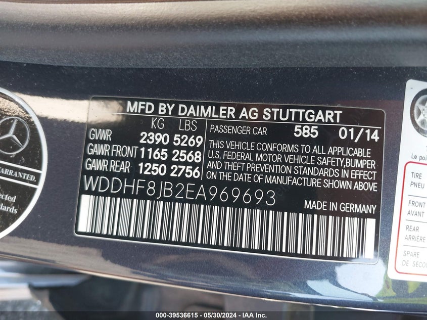 2014 MERCEDES-BENZ E 350 4MATIC - WDDHF8JB2EA969693