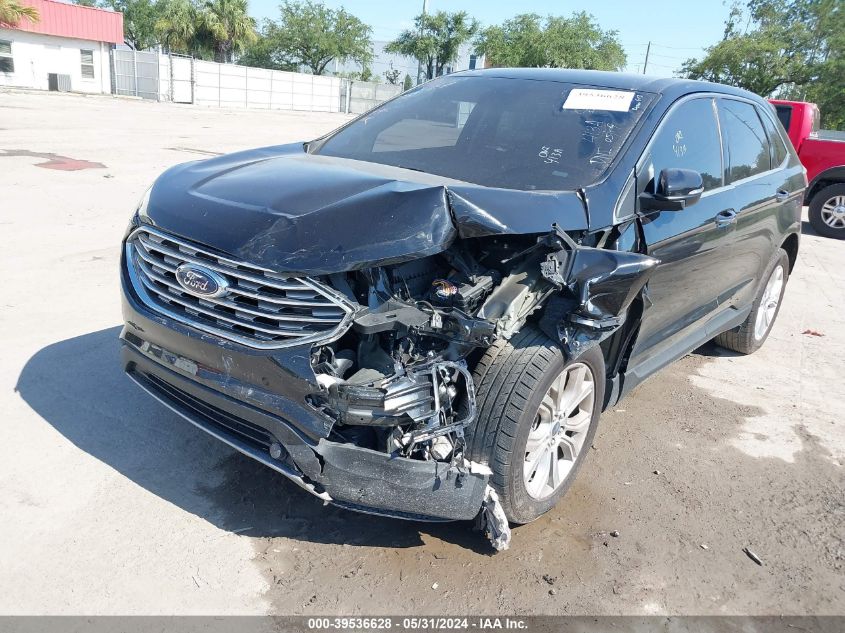 2022 Ford Edge Titanium VIN: 2FMPK4K90NBA37255 Lot: 39536628
