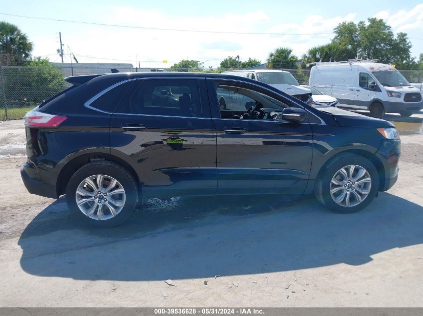 2022 Ford Edge Titanium VIN: 2FMPK4K90NBA37255 Lot: 39536628