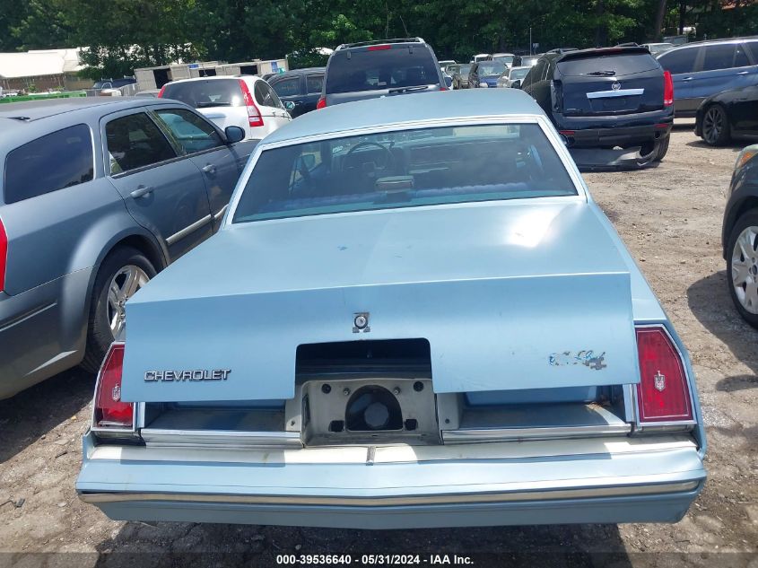 1986 Chevrolet Monte Carlo VIN: 1G1GZ37HXGR150455 Lot: 39536640