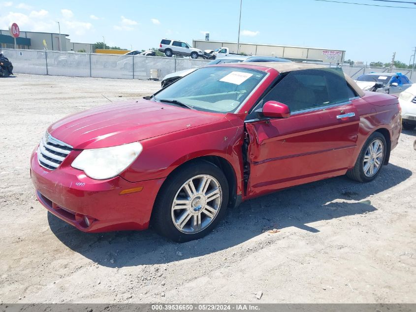 2008 Chrysler Sebring Limited VIN: 1C3LC65M08N272148 Lot: 39536650