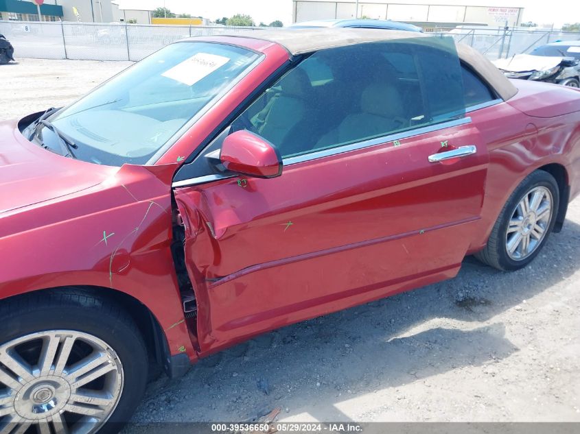 2008 Chrysler Sebring Limited VIN: 1C3LC65M08N272148 Lot: 39536650