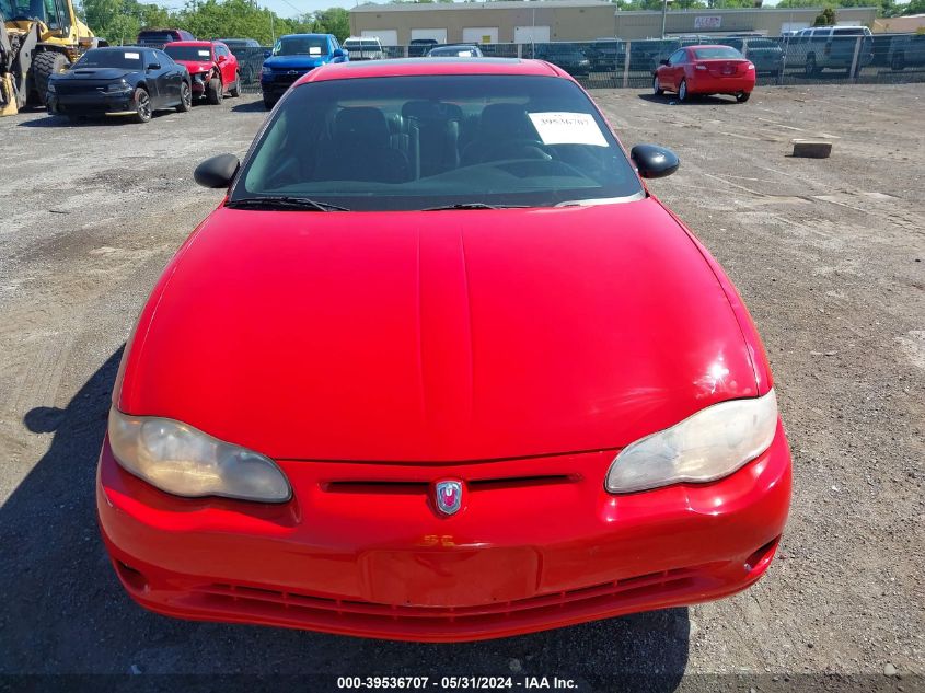 2001 Chevrolet Monte Carlo Ss VIN: 2G1WX15K119254628 Lot: 39536707