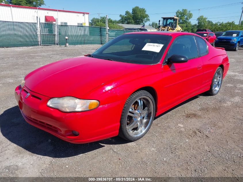 2001 Chevrolet Monte Carlo Ss VIN: 2G1WX15K119254628 Lot: 39536707