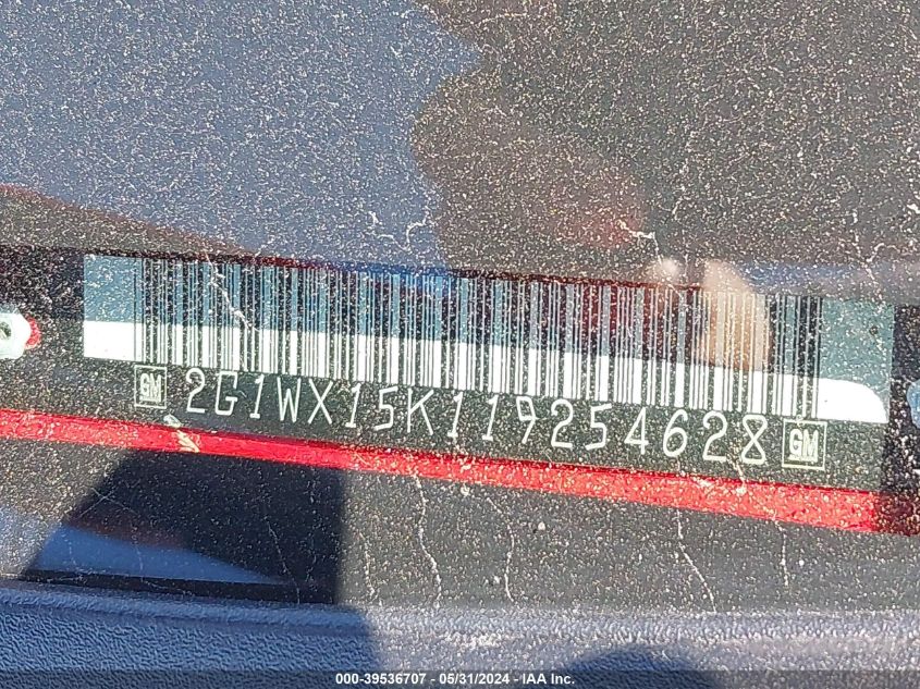 2001 Chevrolet Monte Carlo Ss VIN: 2G1WX15K119254628 Lot: 39536707