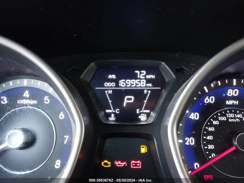 2013 Hyundai Elantra Gls VIN: 5NPDH4AE6DH328043 Lot: 39536762