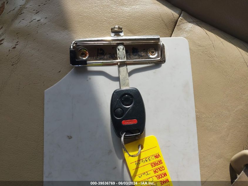 2008 Honda Cr-V Ex-L VIN: JHLRE38778C033909 Lot: 39536769