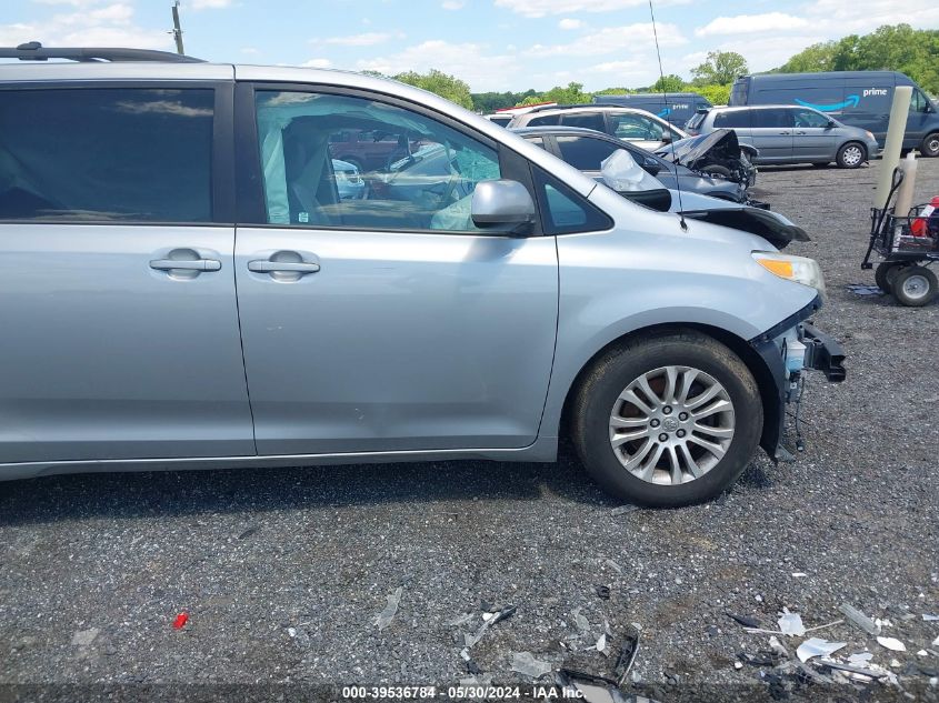 2013 Toyota Sienna Xle V6 8 Passenger VIN: 5TDYK3DC3DS386368 Lot: 39536784