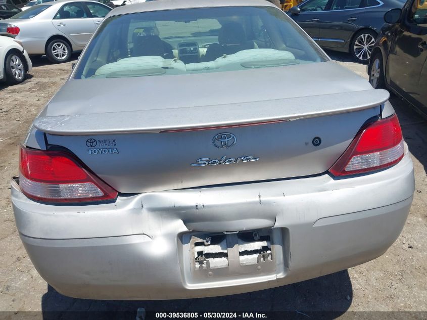 1999 Toyota Camry Solara Se V6 VIN: 2T1CF22P3XC255968 Lot: 39536805